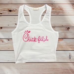 Chick-Fil-A Cropped Tank Top